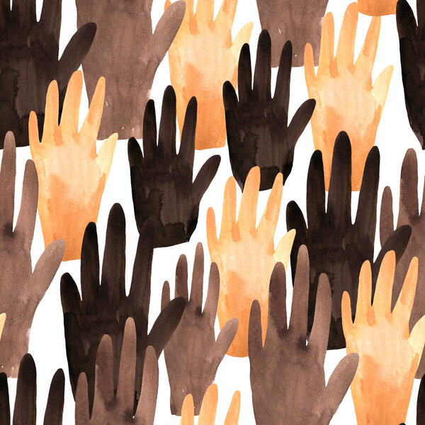 Черные Lives Matter Акварель без затемнений на белом фоне. Обои "Знак мира и дружбы"
