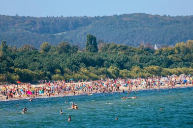 Polonya Halkıyla Sopot Plajı