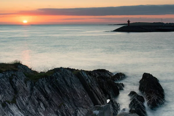 Paisagem Costeira Bangor Amanhecer Irlanda Norte County — Fotografia de Stock