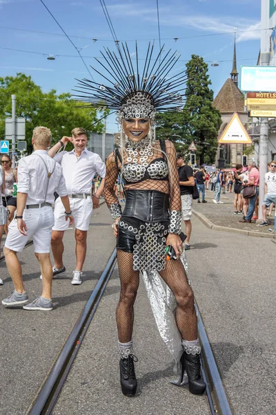 Parady Uliczne Zurych 2018 Narodów — Zdjęcie stockowe