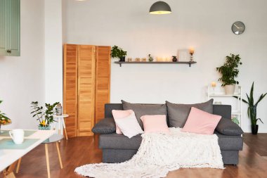 loft tarzı parlak stüdyo daire