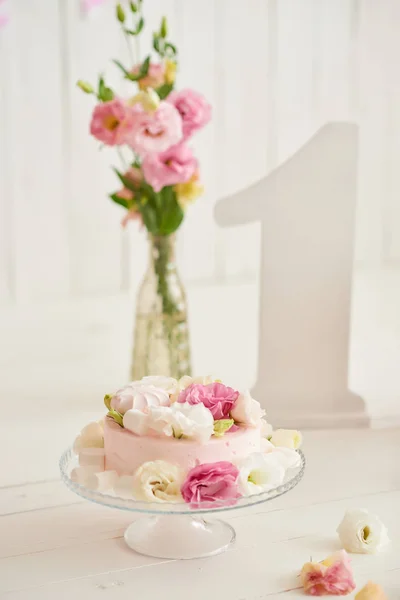 Födelsedag Cake Smash Decor — Stockfoto