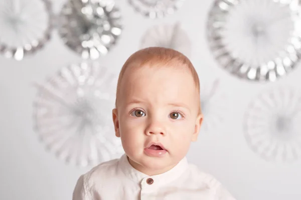 Cake Smash För Pojke — Stockfoto