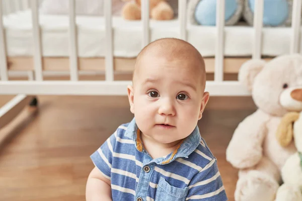 Niño Con Juguetes Habitación Los Niños — Foto de Stock