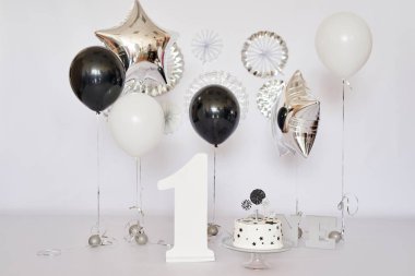 Doğum günü 1 yıl kek Smash dekor