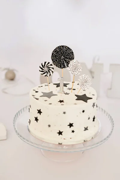 Födelsedag Cake Smash Decor — Stockfoto