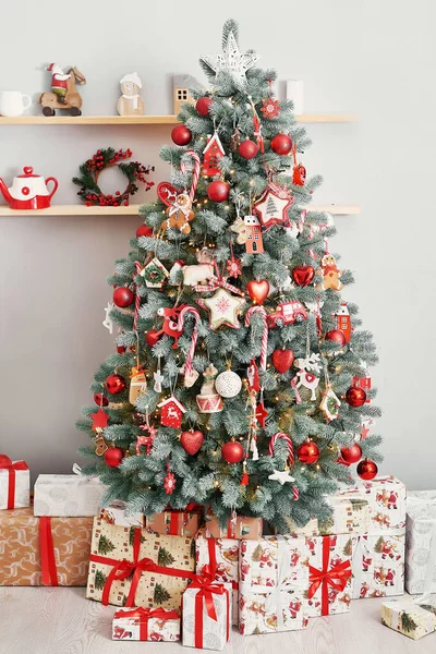 Buon Natale Felice Anno Nuovo Biglietto Auguri Natale Vacanze Invernali — Foto Stock
