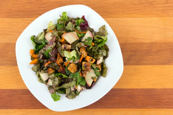 Salada Mista Saudável Com Soja Tempeh — Fotografia de Stock