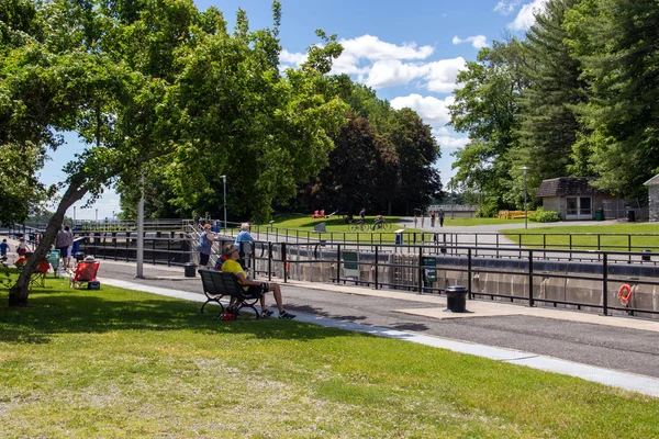 Saint-Ours Canal National Historic Site park — Stock Photo, Image