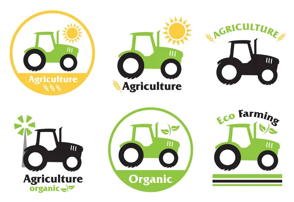 Illustration Vektor Set von Landwirtschaft und Landwirtschaft Symbole Design — Stockvektor