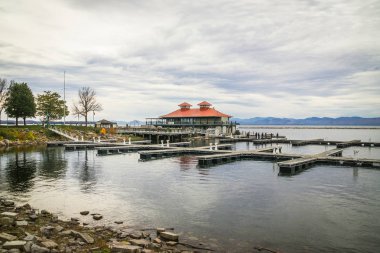 Burlington Vermont Gölü Champlain Sahil Marinası