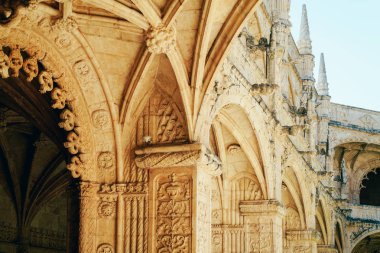 Jeronimos Hieronymites Manastırı Saint Jerome Sipariş Lizbon, Portekiz Portekizce Geç Gotik Manueline Mimari Tarzı inşa edilmiştir