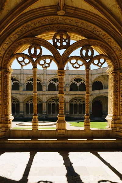 Ієроніміос Гієніці Монастиря Ордена Святого Ієроніма Лісабоні Португалія Побудована Португальській — стокове фото