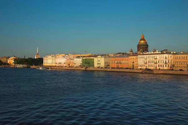 Petersburg Russland Historischer Teil Der Stadt Fluss Newa Kathedrale Des — Stockfoto