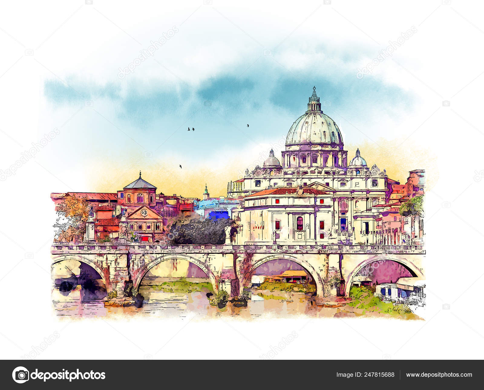 St Peter's Basilica Canvas Print / Canvas Art by Frederic Kohli - Pixels  Canvas Prints