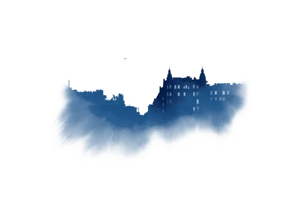 Αρχιτεκτονικό Σκίτσο Αγία Πετρούπολη Υδατογραφία Εικονογράφηση — Φωτογραφία Αρχείου