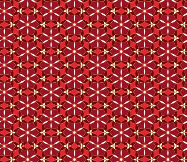Noel sorunsuz dantel modeli. Geometrik mozaik arka plan kırmızı