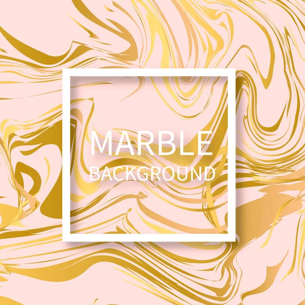 Lys pink og guld marmor tekstur baggrund. Væskeeffektbak – Stock-vektor