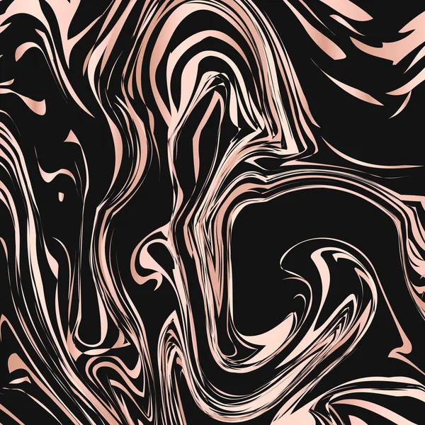 Fondo abstracto de textura de mármol negro y oro rosa . — Vector de stock