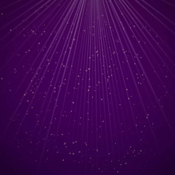 Fondo Abstracto Púrpura Con Rayos Luz Partículas Brillantes — Archivo Imágenes Vectoriales