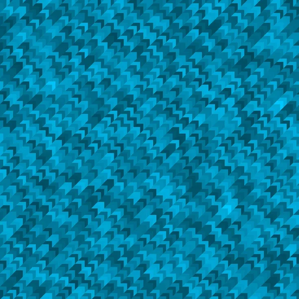 Blue Geometric Seamless Arrows Pattern Textured Polygonal Abstract Backdrop Business — Stok Vektör
