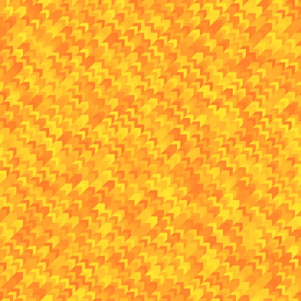 Pomarańczowe Geometryczne Bezszwowe Strzałki Wzór Teksturowane Wielokątne Tło Abstrakcyjne Kontekst — Wektor stockowy
