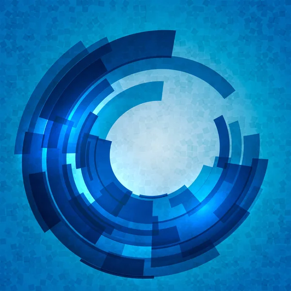 Mekanik arka plan. Mavi soyut mozaik zemin. Teknoloji kavramı. Arka plan. Projeleriniz için şablon tasarla. Vektör çizimi.