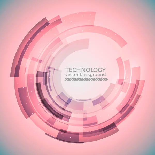 Pink Grey Technology Abstract Circle Background Easy Edit Design Template — Stock Vector