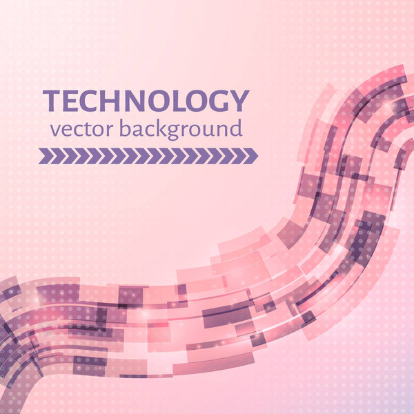 Розовые и ультрафиолетовые технологии абстрактный фон. Легкий в редактировании дизайн соблазняет для ваших бизнес-проектов. Векторная иллюстрация
.