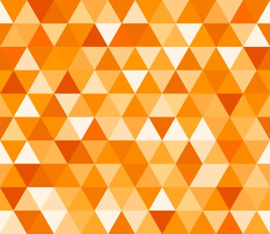 Turuncu üçgen seamless modeli. Geometrik vektör arka plan. Poligonal mozaik dekoratif zemin. Basit-e doğru senin sanat için tasarım şablonunu düzenleme.
