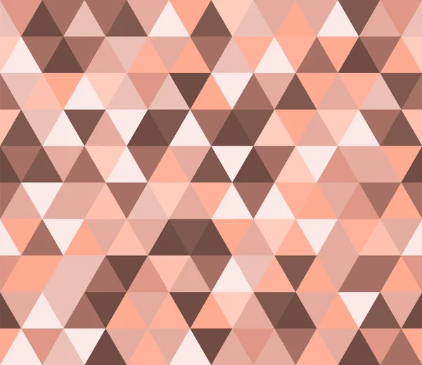 Бежевый Треугольный Бесшовный Узор Геометрический Векторный Фон Многоугольный Мозаичный Декоративный — стоковый вектор