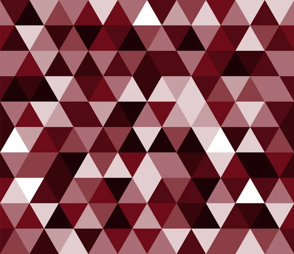 Dark Red White Black Triangular Seamless Pattern Geometric Vector Background — Stock Vector