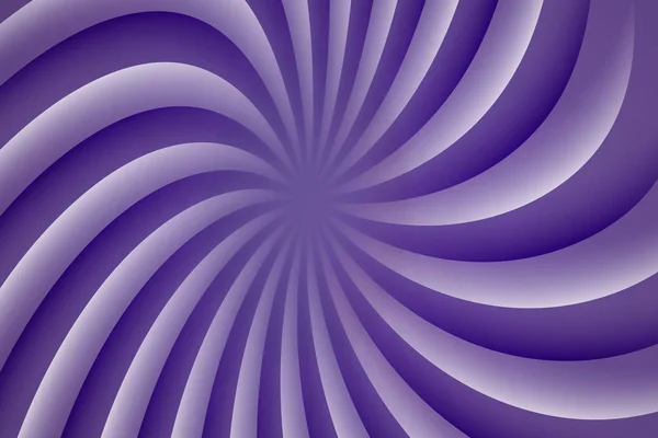 Spirale Hypnose Tournante Ultraviolette Blanche Illusion Optique Illustration Vectorielle Psychédélique — Image vectorielle