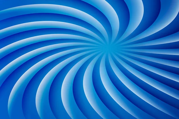 Blue White Rotating Hypnosis Spiral Optical Illusion Hypnotic Psychedelic Vector — Stock Vector