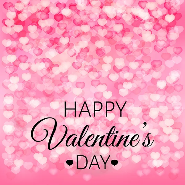 Tarjeta de felicitación del día de San Valentín jalá. Corazones vector de fondo. Fácil. — Vector de stock