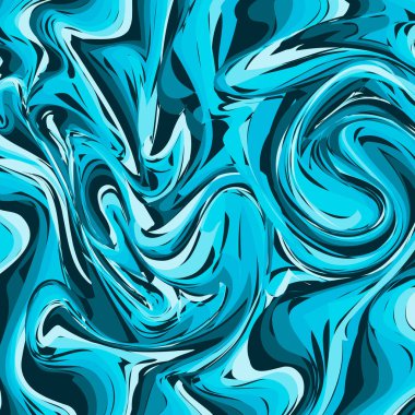 Koyu ve açık mavi mermer doku arka plan karışık. Sıvı etkisi zemin. Yağlı boya taklit. Ebru yüzey vektör çizim. Tasarım projeleri için şablonu düzenlemek kolay.