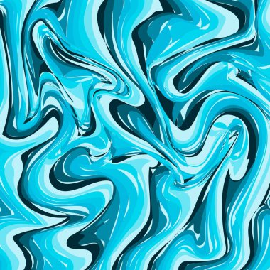 Koyu ve açık mavi mermer doku arka plan karışık. Sıvı etkisi zemin. Yağlı boya taklit. Ebru yüzey vektör çizim. Tasarım projeleri için şablonu düzenlemek kolay.