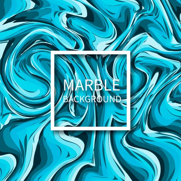 Dark Light Blue Marble Texture Background Liquid Effect Backdrop Imitations — Stock Vector