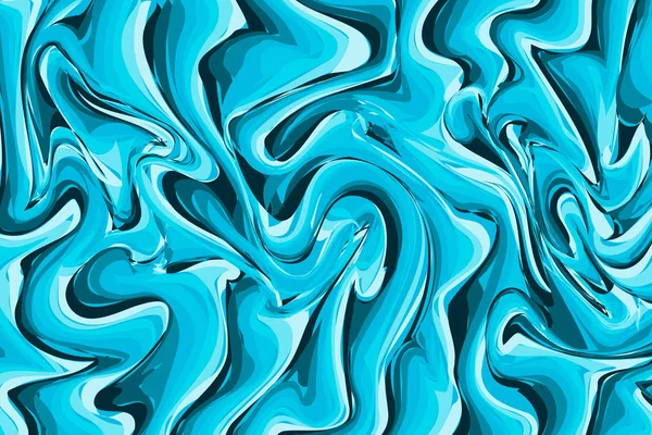 Dark Light Blue Mixed Marble Texture Background Liquid Effect Backdrop — Stock Vector