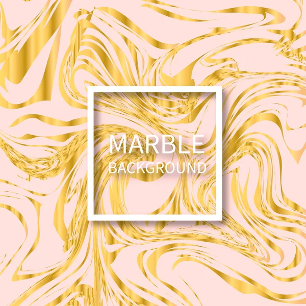 Light Pink Gold Marble Texture Background Liquid Effect Backdrop Imitations — Stock Vector