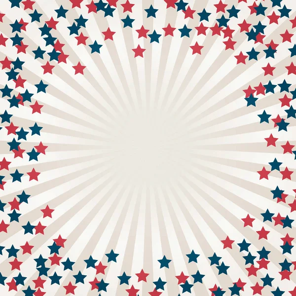 Den Nezávislosti Usa Července Nebo Pamětní Den Pozadí Rozum Hvězd — Stockový vektor