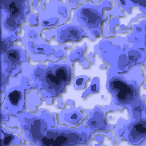 Papiereffekt abstrakten Hintergrund. Papier geschnitten wellenförmige 3D-Schichten blau — Stockvektor