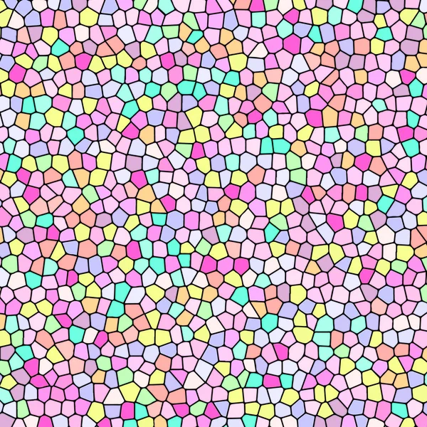 Vitrail motif coloré de fenêtre. Mosaïque lumineuse multicolore — Image vectorielle