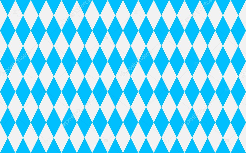 Oktoberfest geometric seamless pattern. White blue Octoberfest b