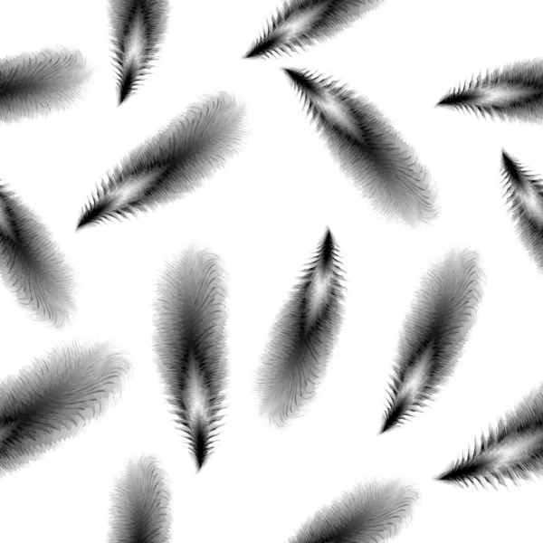 Бесшовный рисунок перьев. Векторный фон в стиле Бохо. Легко редактировать текстиль, обои и т.д. . — стоковый вектор