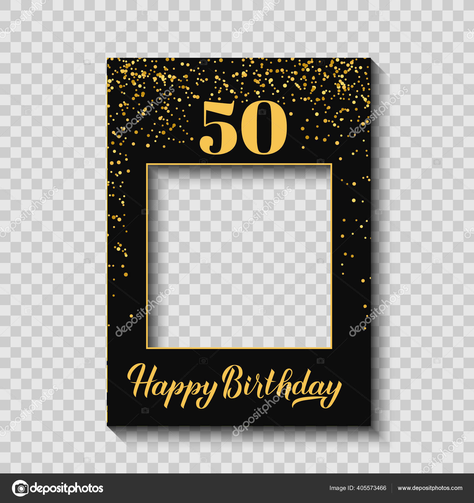 Happy 23Th Birthday Photo Booth Frame Transparent Ackground Regarding 50Th Birthday Flyer Template Free