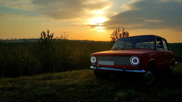 Detta Den Retro Bil Lada 2101 1979 Denna Bild Skapas — Stockfoto