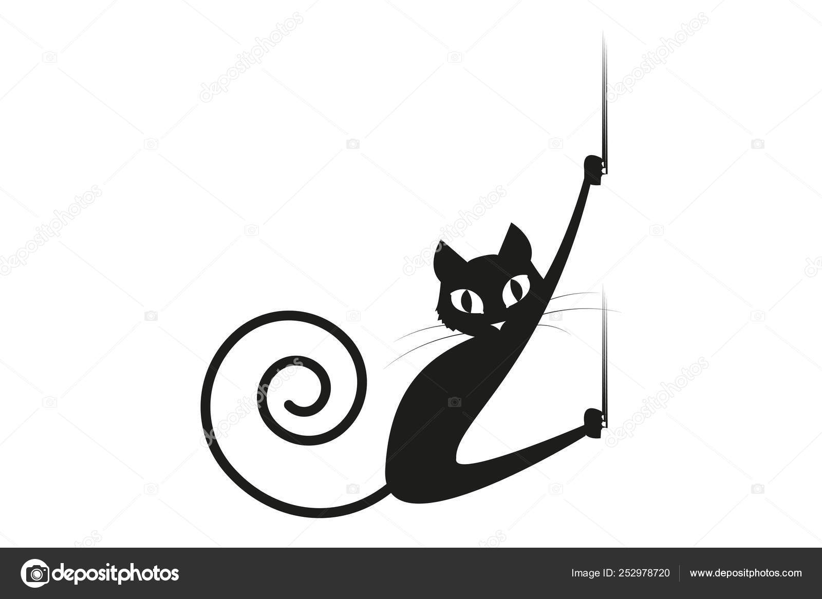 cabeça de gato fofa logotipo dos desenhos animados cabeça de gato