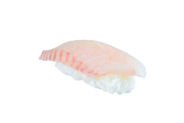 Sushi Giapponese Nigiri Con Filetto Rockfish Crudo Sashimi Con Riso — Foto Stock