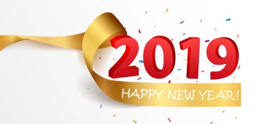 Vektör çizim mutlu yeni yıl kutlamaları tasarımı